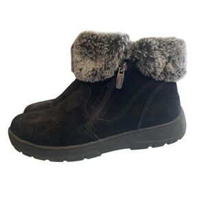Khombu Black Winter Boots ❄️ with Faux Fur Trim